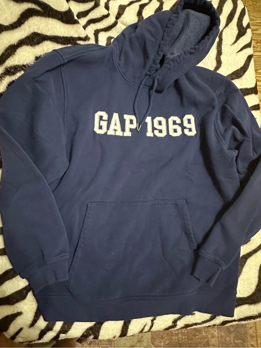 GAP Navy Blue 'GAP 1969' Pullover Hoodie